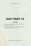 GIẢI TOÁN LỚP 10 - TẬP 2 (Biên soạn theo chương trình GDPT mới của Bộ Giáo dục và Đào tạo; Sử dụng để tham khảo dạy và học kiến thức môn Toán theo Chương trình giáo dục phổ thông mới)